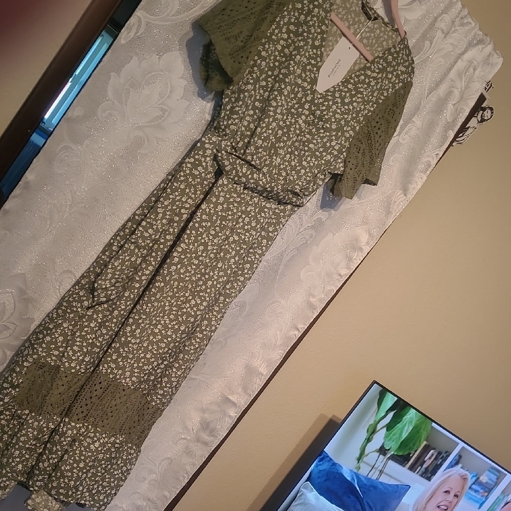 Floral Green Dress